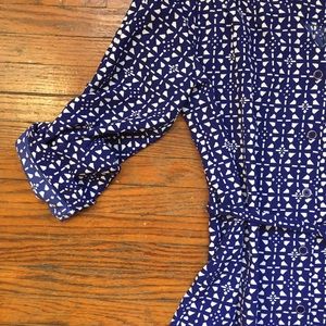 41 Hawthorn size Small Navy and White Shirt Dress